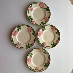 4 Vintage Franciscan Desert Rose 8" Salad Plates